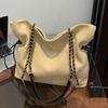 Fashion Chain Tote Bag Women's Bag 2025 New Retro Large-capacity Shoulder Bag Casual Messenger Bag Tide