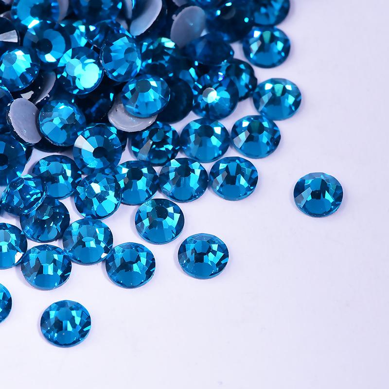 Imitation Austrian Diamond, Even Surface Hot Melt Adhesive Hot Diamond Ab Color Crystal Glass Diy Clothing Rhinestone Decoration