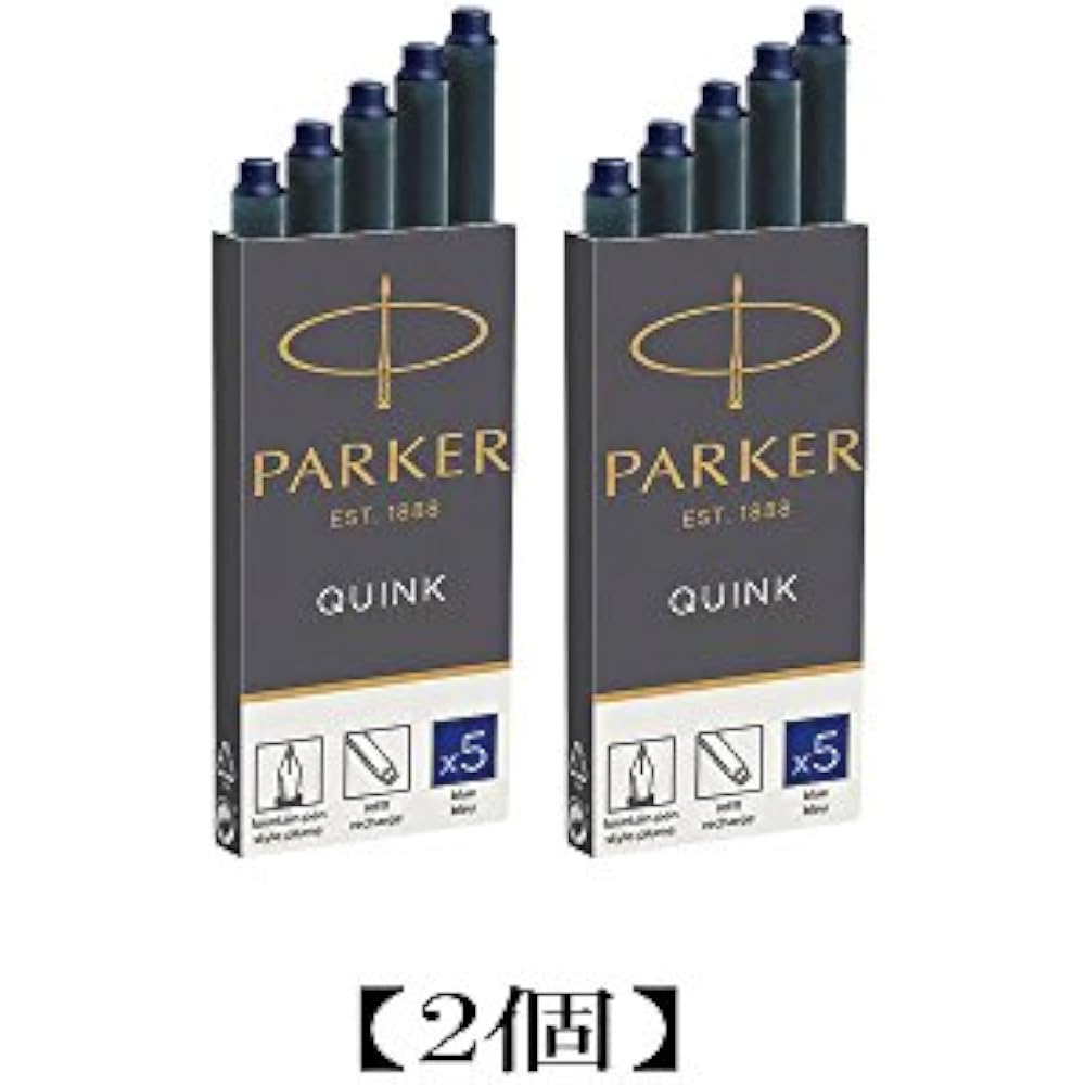 PARKER PARKER Cartridge Ink Quink Blue 2 Box Set (5 bottles per box) 1950384