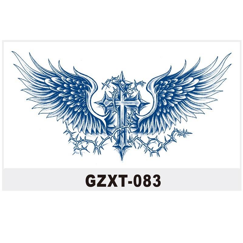 

Наклейка с травяной татуировкой, большой узор, наклейка на грудь, наклейка с соком, которую нельзя смыть, полуперманентная переноска воды Gzxt GZXT-083