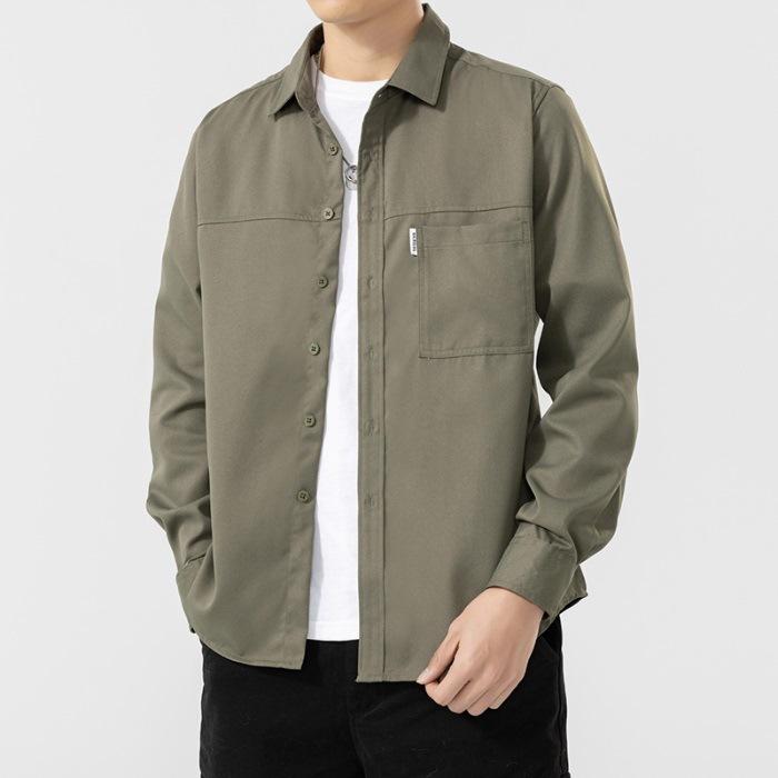 

Рубашки, Мужские повседневные рубашки с длинным рукавом, Одежда нового стиля для весны, Красивые рабочие куртки для мужчин 3XL