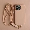 Full Grain Cowhide Leather Case for iPhone 17 Pro Max Air 16 Pro 15 14 Plus 13 12 11 Crossbody Long Strap Mobile Phone Cover