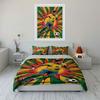 Soccer player, ball, starburst. Bedding sets Duvet cover sets Duvet covers Pillowcases(1*Duvet Cover 2*Pillowcases without duvet insert)