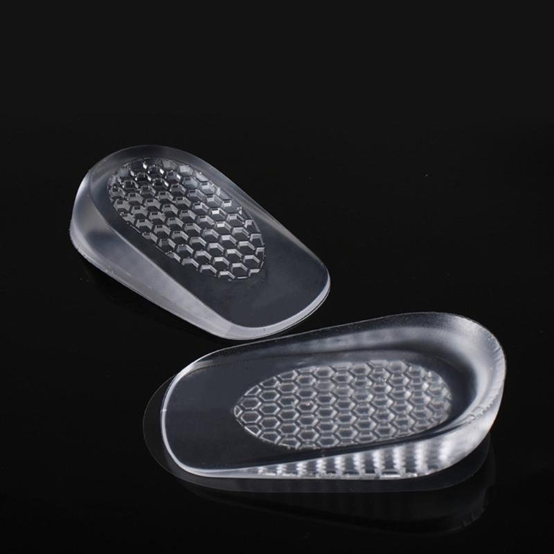 Gel Heel Spurs Insoles for Flat Feet and High Arch Relief Invisible Height Increase Pads Heel Cushions Inserts for Shoes