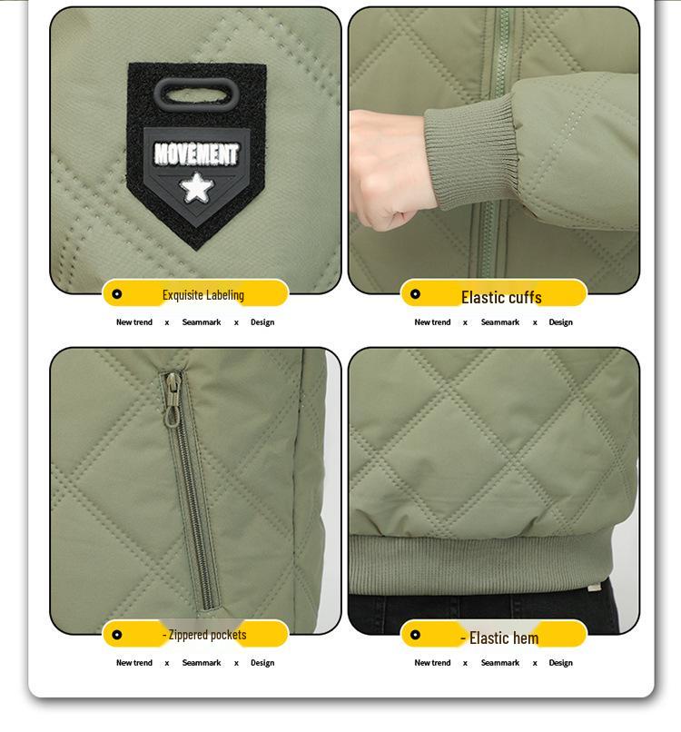Winter Fashionable Hooded Cotton Jacket with Fleece, Thickened & Trendy, Available for Bidding