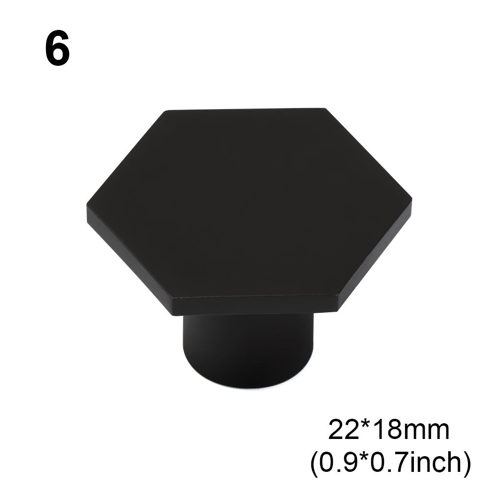 Safety Antique European Style Hexagon Single Hole Furniture Knobs Wardrobe Pulls Door Handles