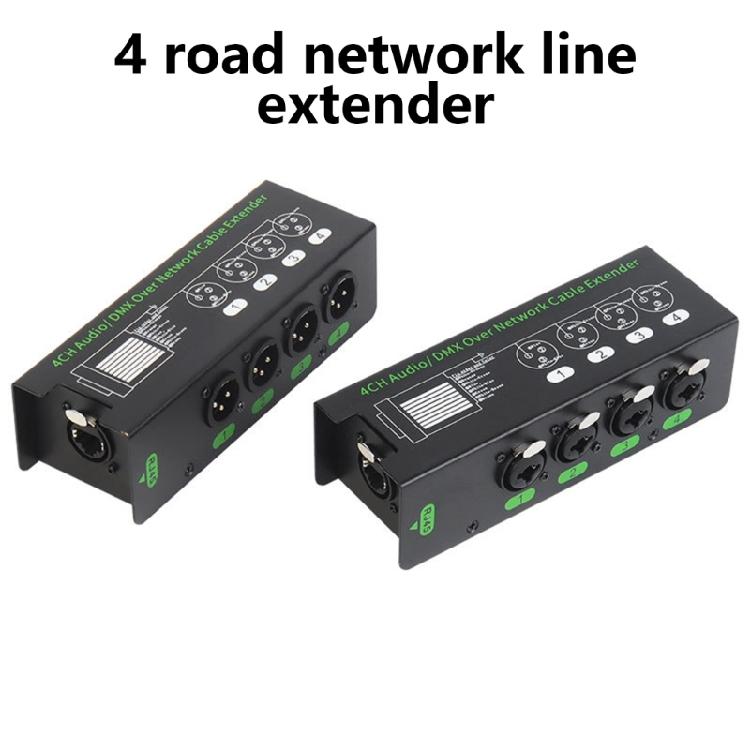 4-Kanal DMX512 RJ45 Ethercon Signal Extender RJ45 Ethercon Kabeladapterbox für Studioaufnahmen