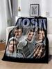 Handsome Star JJosh Hutcherson Soft Flannel Throw Blanket for Bed Home Picnic  Comfortable Cozy Blanket for Kids and Adults