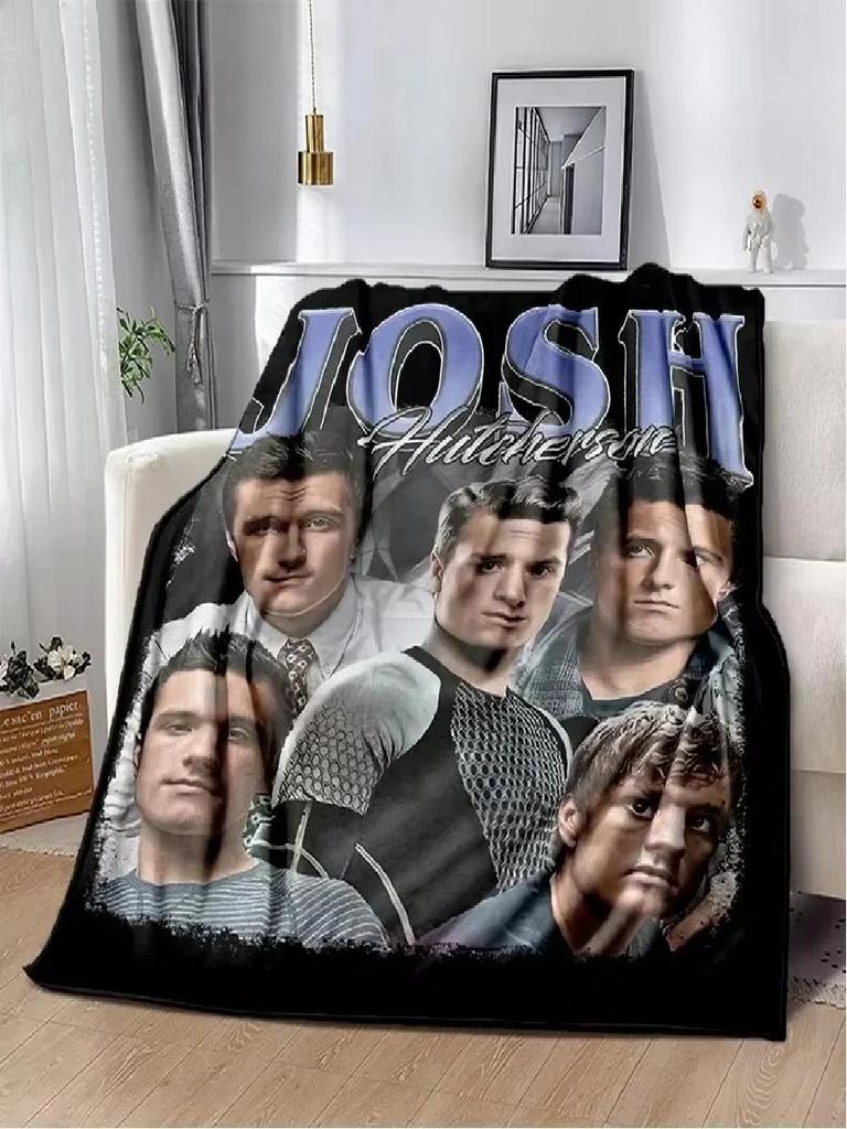 Handsome Star JJosh Hutcherson Soft Flannel Throw Blanket for Bed Home Picnic Comfortable Cozy Blanket for Kids and Adults