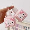 Sanrio Cute Empty Bottle Anime Hello Kitty Large Capacity Bottle Refillable Lotion Hand Soap Bottle Shampoo Shower Gel Bottle
