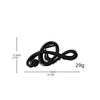 Creative Hairpin Musical Note Hair Claw Non-Slip Extra Large Mobiu Hair Clip Korean Style Minimalist Plastic Grab Clip Travel