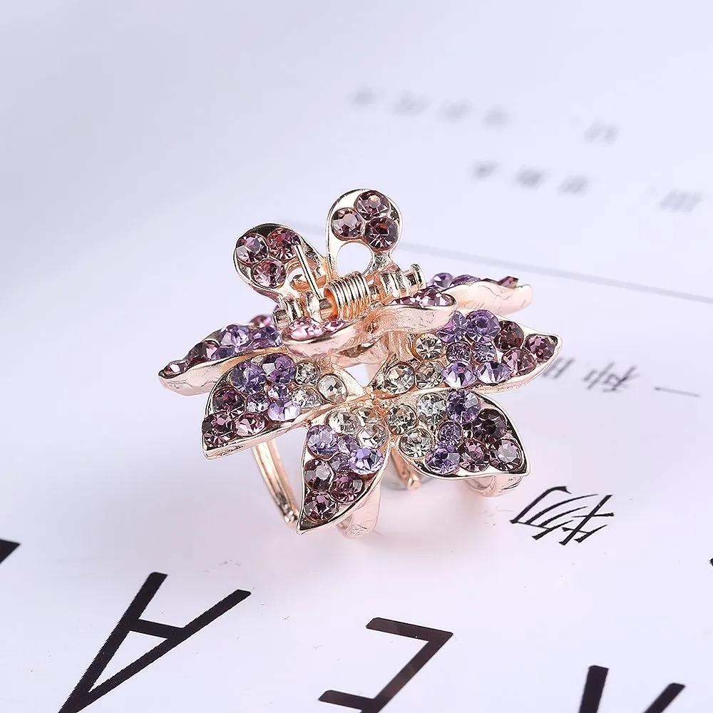 Cubic Blossom Hair Clip