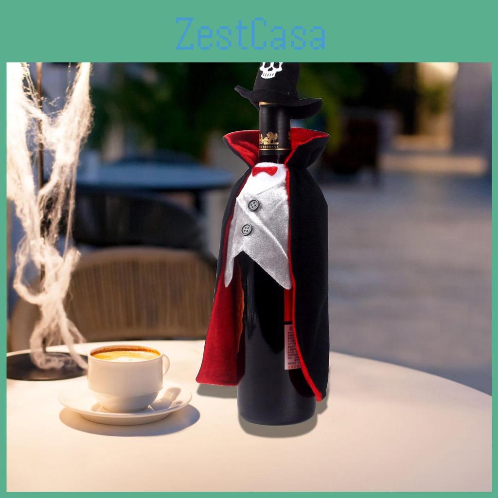 Vampire Halloween Cloak Wine Bottle Wrap Nonwoven Material Gifting Festives