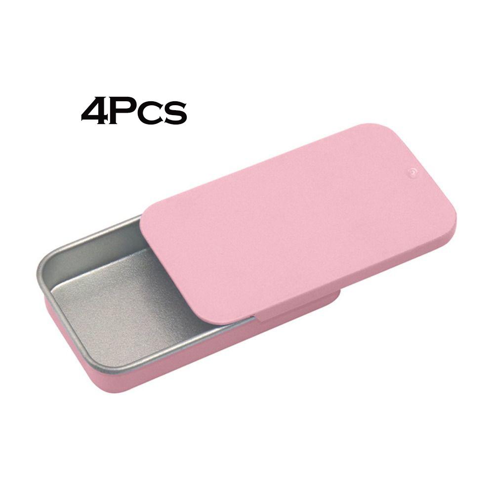 1 Stück Mini-Blechdose in verschiedenen Größen, Schiebdeckel, rechteckig, leere Dosen, Aufbewahrungsbox, Hochzeits-Schmuck-Pillen-Dosen, tragbare Blechdosen, Behälter