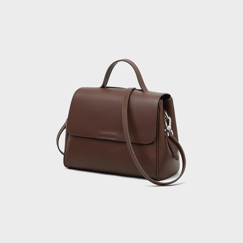 New Bag Handbag Light Luxury Genuine Leather Women's Bag Autumn and Winter Atmospheric Crossbody Bag Commuting Bag