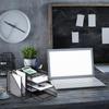 5-Tiered Metal File Letter Tray with Magazine Stand Multifunctional Desk Document Organiser For Office School Supplies