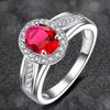 Blue Zircon Open Index Finger Ring: Simple European & American Style for Women