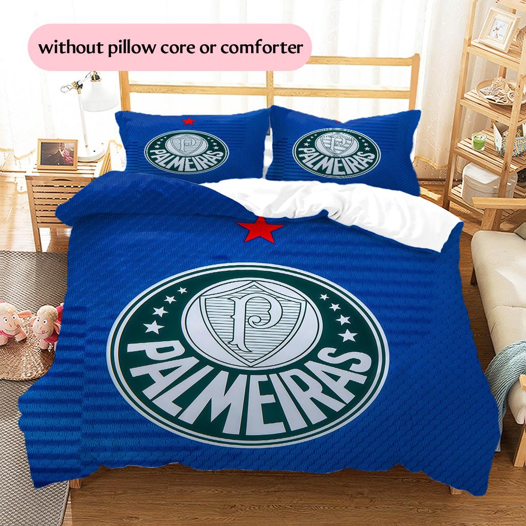 Palmeiras Pattern Bedding Quilt Set Home Decoration Gift (1 * duvet cover + 2 * pillowcase without core)