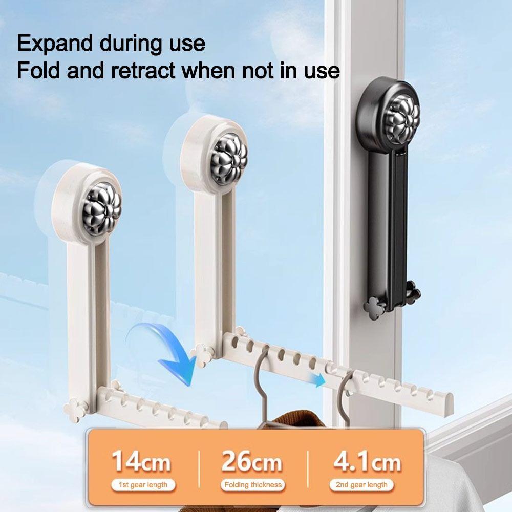 Multifunctional FoldableClothes Drying Rack Space-Saving Window Drying Rack  Hotel