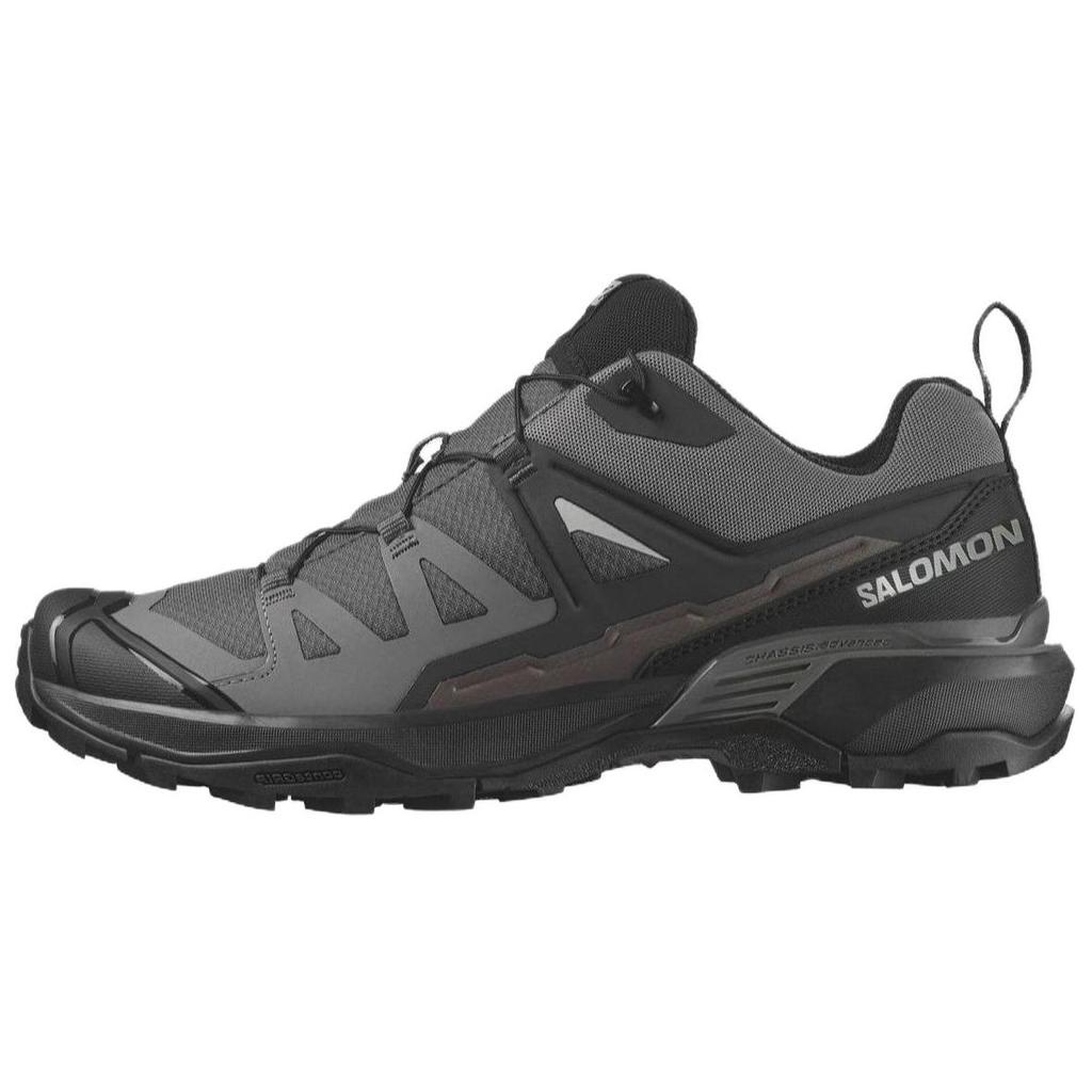SALOMON X Ultra 360 Round Toe Non-Slip Low-Top Hiking Shoes Men Hiking Shoes Gray Black 474483
