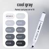 Touch Anime Skin Tone Oily Marker Pen, No. 0 Black Cool Gray, Individual Purchase, Perfect for Student Touch-Ups