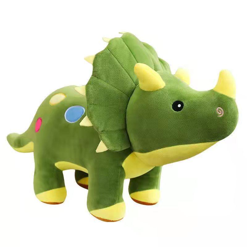 Large Dinosaur Plush Toy - Tyrannosaurus, Triceratops, Brachiosaurus Pillow for Kids, Boys' Birthday Gift