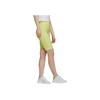 Adidas Originals Cycling Shorts Slim Fit Solid Color Mid Rise Straight Leg Sports Shorts Women Shorts Yellow FR0554