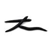 MNFT 24PCS Simulation Earthworm Black Bronw Fishing Worms Artificial Fishing Worms Lures Soft Bait 8cm Fishing Tackle