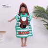 Children Bath Towel Cartoon Printing Kids Beadch Hooded Bath Wrap Poncho Quick-drying Super Absorbent Swimming Towel Windproof Wearable Towel Toddler