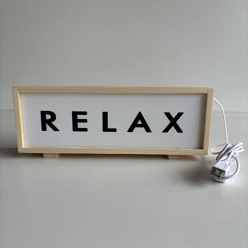 Creative Wooden Acrylic Wireless Charging Night Light with Solid Wood Base