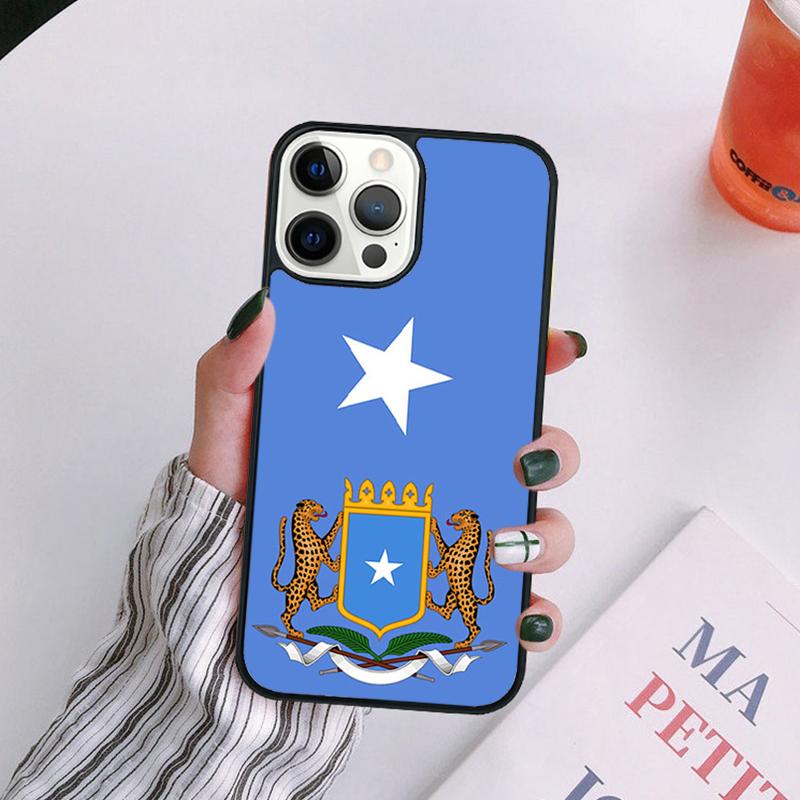 Somali Somalia National Flag Phone Case For iPhone 17 Air 16 15 14 13 12 11 Pro Max Plus Max Cover Shell coque