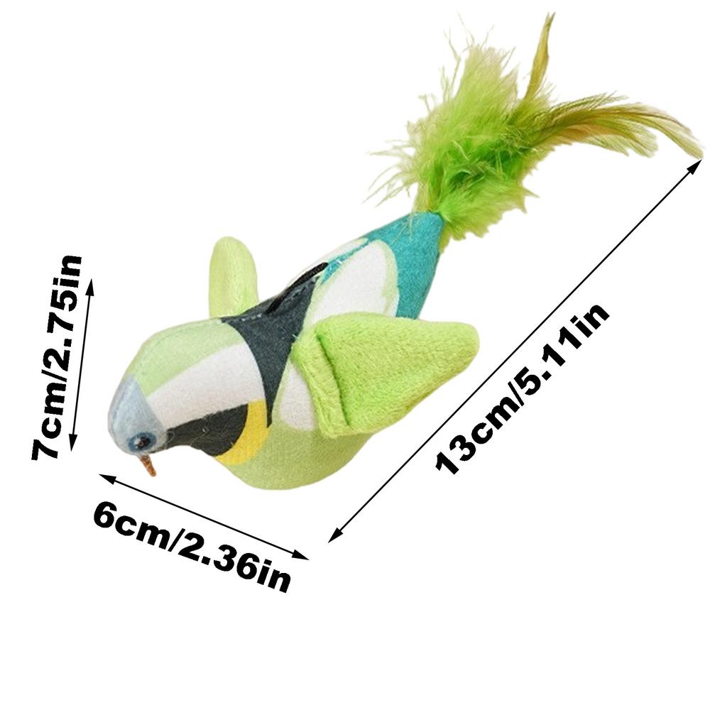

Interactive Bird Cat Toy Interactive Cat Toy Bird with Sounds Real Birds Interactive Cat Toys for Indoors Realistic Toys for cat светло-зеленый
