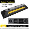 Rubber Wheel Stop: Large Car Reversing Anti-Collision Barrier & Locator
