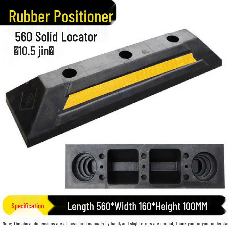 Rubber Wheel Stop: Large Car Reversing Anti-Collision Barrier & Locator
