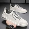 New Trendy Versatile Cloth Shoes Men's Spring New Breathable White Shoes Men's Sports and Leisure Board Shoes Trendy Shoes