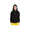 Li Ning Comfortable Simple Loose Casual Pullover Hoodie Women Hoodies Black AWDTA56-2
