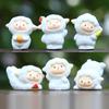 6pcs Cute Cartoon Sheep Handheld Fruit Model Ornament Set For Playroom Decor And Giftgiving