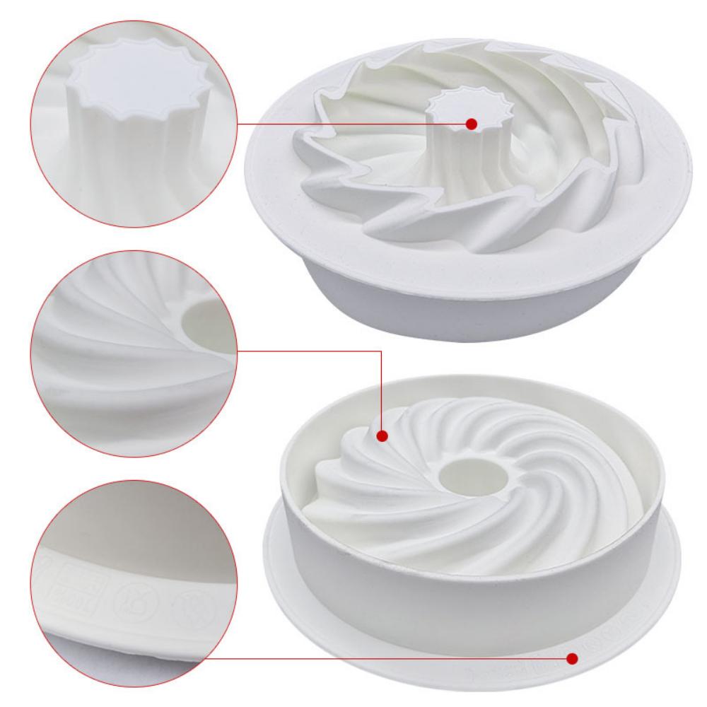 Jednoduché otočné nástroje na pečení dortů na cukroví mousse DIY ruční formy na pečení