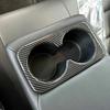 Carbon Fiber Rear Water Cup Holder Cover Trim For Nissan Rogue X-Trail 2021 2022