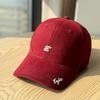 2026New embroidered letter baseball cap for men and women, versatile hard-top duckbill cap for casual sports, makes the face look smaller and