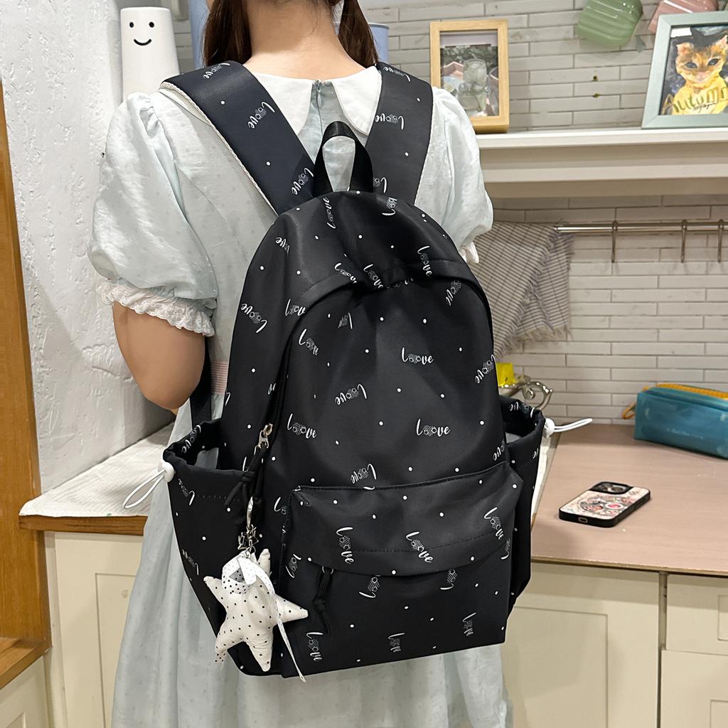 Schoolbag Japanese ins high value fresh simple backpack junior high school student schoolbag women travel lightweight versatile backpack