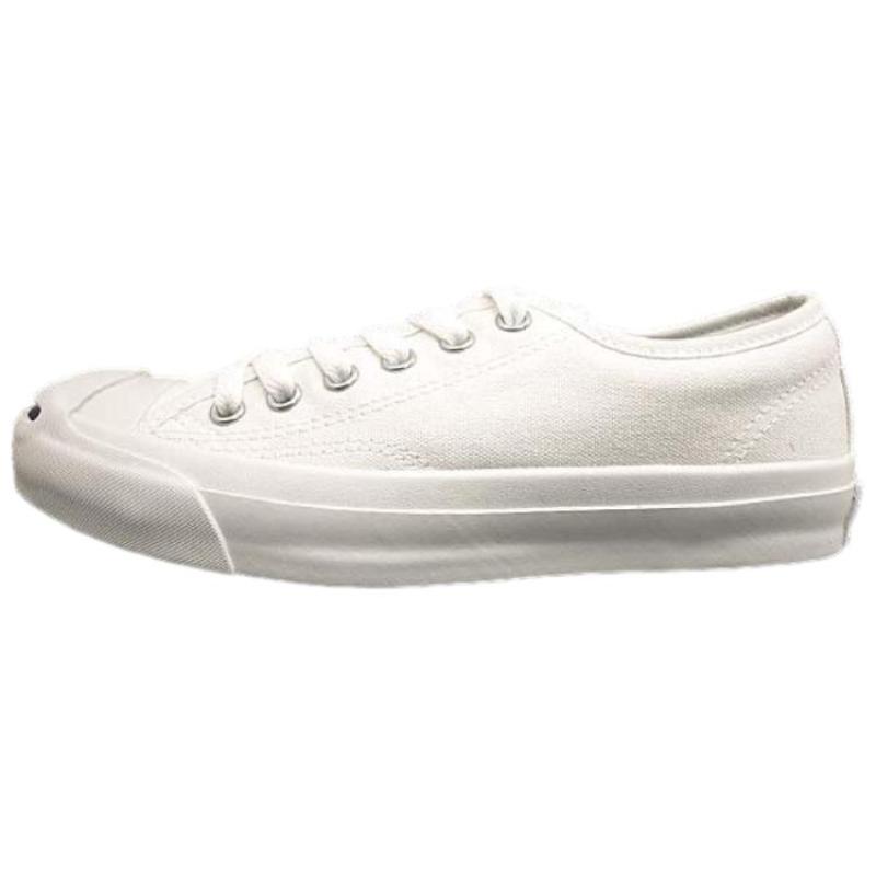 Converse Jack Purcell Open Smile Trendy Casual Durable Low-top Canvas Shoes Unisex White