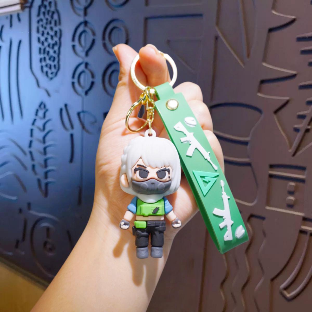 Creative 3D Cartoon Character Keychain Pendant for Bags