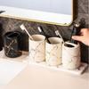 Marble Gold Pattern Electric Toothbrush Rack Bathroom Accessories Set Toothpaste Dispenser Home Toothbrush Holder Soap Dispenser
