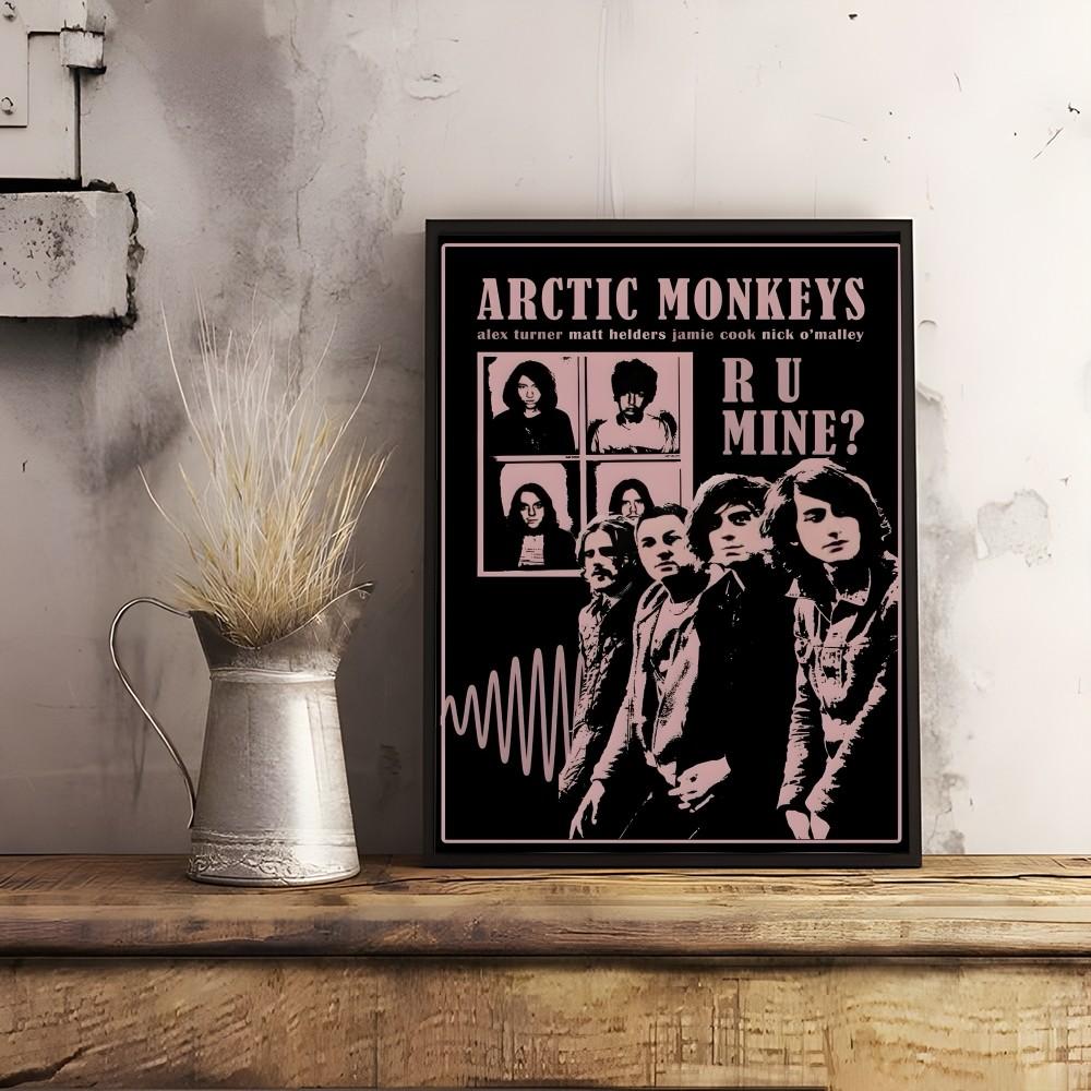 A-Arctic M-Monkeys Album Cover Poster Sticky Wall Art Printing Waterproof Home Living Bed Room Bar Hallway Aesthetic Decor