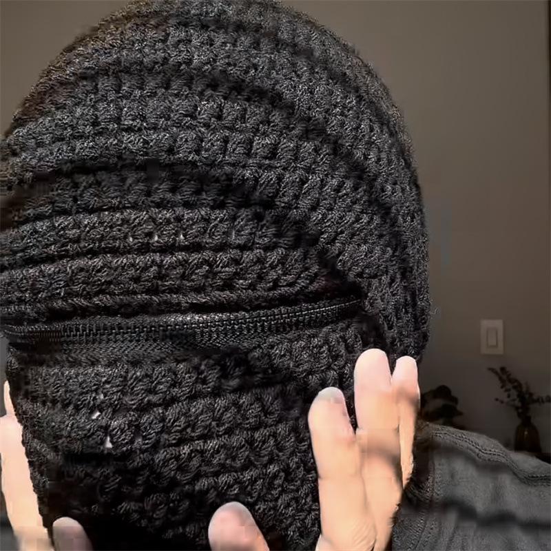 New Handmade Crocheted Ice Woolen Hat, Warm and Cute Cartoon Headgear for Autumn and Winter