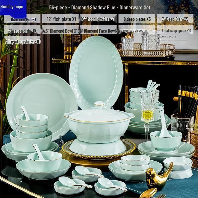 Chinese Ceramic Tableware Set