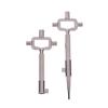 Outils Multifonctions, Clés de Bâtiment et Clés de Serrurier pour Cylindres de Serrure, Outils de Mesure pour Cylindre de Serrure Clé de Construction 6 en 1