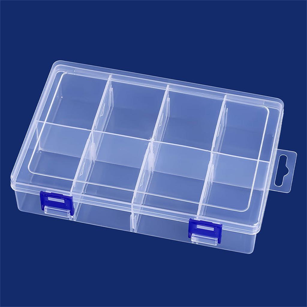 Úložný box na nářadí Nastavitelný 8 přihrádek Plastový úložný box Držák na šrouby Pouzdro Organizér 20*13.5*4.5cm Pilulka Hardware Nářadí