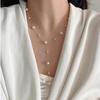 Elegant Multi-Way Imitation Pearl Necklace with Star Beads - Light Luxury & Versatile Women's Accessory